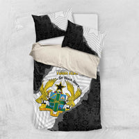 Custom Ghana Football Bedding Set 2026 Go Black Stars Black Adinkra Pattern - Wonder Print Shop