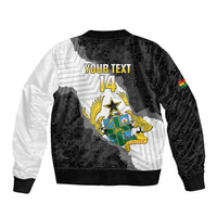 Custom Ghana Football Bomber Jacket 2026 Go Black Stars Black Adinkra Pattern - Wonder Print Shop