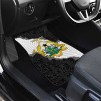 Custom Ghana Football Car Mats 2026 Go Black Stars Black Adinkra Pattern - Wonder Print Shop