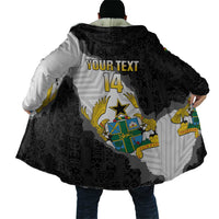 Custom Ghana Football Cloak 2026 Go Black Stars Black Adinkra Pattern - Wonder Print Shop