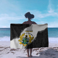 Custom Ghana Football Sarong 2026 Go Black Stars Black Adinkra Pattern - Wonder Print Shop