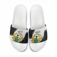 Custom Ghana Football Slide Sandals 2026 Go Black Stars Black Adinkra Pattern - Wonder Print Shop