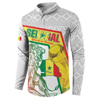 Personalized Senegal Football Button Sweatshirt 2026 Come On Lions de la Teranga