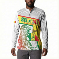 Personalized Senegal Football Button Sweatshirt 2026 Come On Lions de la Teranga
