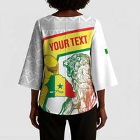 Personalized Senegal Football Kimono Sleeve Blouse 2026 Come On Lions de la Teranga - Wonder Print Shop