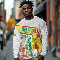 Personalized Senegal Football Long Sleeve Shirt 2026 Come On Lions de la Teranga - Wonder Print Shop