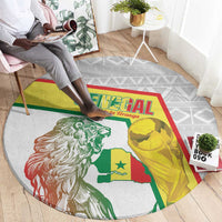 Senegal Football Round Carpet 2026 Come On Lions de la Teranga - Wonder Print Shop