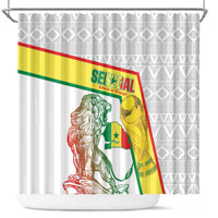 Senegal Football Shower Curtain 2026 Come On Lions de la Teranga - Wonder Print Shop