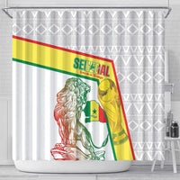 Senegal Football Shower Curtain 2026 Come On Lions de la Teranga - Wonder Print Shop