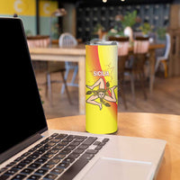 Personalized Sicilia La Trinacria Skinny Tumbler Sicilian Map Flag Color