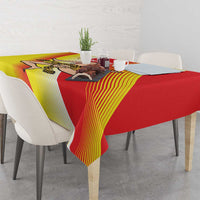 Personalized Sicilia La Trinacria Tablecloth Sicilian Map Flag Color