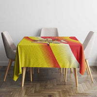Personalized Sicilia La Trinacria Tablecloth Sicilian Map Flag Color