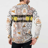 Personalized Sicilia National Symbols With Mosaic Motifs Button Sweatshirt