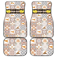Personalized Sicilia National Symbols With Mosaic Motifs Car Mats