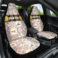 Personalized Sicilia National Symbols With Mosaic Motifs Car Seat Cover