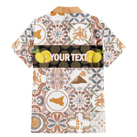 Personalized Sicilia National Symbols With Mosaic Motifs Family Matching Mermaid Dress and Hawaiian Shirt