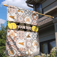 Personalized Sicilia National Symbols With Mosaic Motifs Garden Flag