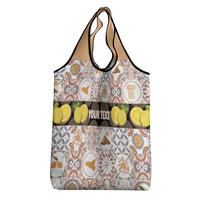 Personalized Sicilia National Symbols With Mosaic Motifs Grocery Bag