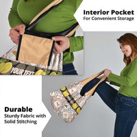 Personalized Sicilia National Symbols With Mosaic Motifs Grocery Bag