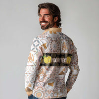 Personalized Sicilia National Symbols With Mosaic Motifs Long Sleeve Polo Shirt