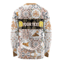Personalized Sicilia National Symbols With Mosaic Motifs Long Sleeve Shirt