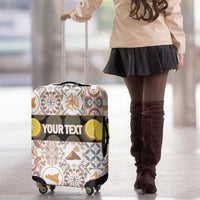Personalized Sicilia National Symbols With Mosaic Motifs Luggage Cover