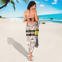Personalized Sicilia National Symbols With Mosaic Motifs Sarong