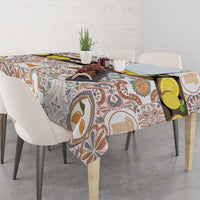 Personalized Sicilia National Symbols With Mosaic Motifs Tablecloth