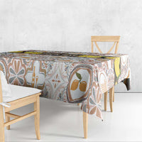 Personalized Sicilia National Symbols With Mosaic Motifs Tablecloth