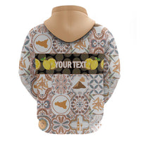 Personalized Sicilia National Symbols With Mosaic Motifs Zip Hoodie