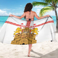 Personalised Georgia Independence Day Sarong Sameba Cathedral Borjgali Folk Pattern