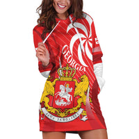 Georgia Independence Day Hoodie Dress Borjgalo With Coat Of Arms
