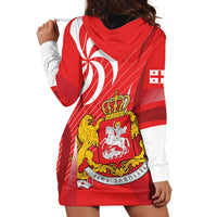 Georgia Independence Day Hoodie Dress Borjgalo With Coat Of Arms