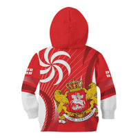 Georgia Independence Day Kid Hoodie Borjgalo With Coat Of Arms