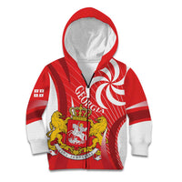 Georgia Independence Day Kid Hoodie Borjgalo With Coat Of Arms