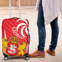 Georgia Independence Day Luggage Cover Borjgalo With Coat Of Arms