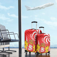 Georgia Independence Day Luggage Cover Borjgalo With Coat Of Arms