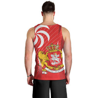 Georgia Independence Day Men Tank Top Borjgalo With Coat Of Arms
