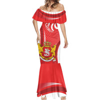 Georgia Independence Day Mermaid Dress Borjgalo With Coat Of Arms