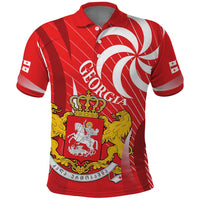 Georgia Independence Day Polo Shirt Borjgalo With Coat Of Arms