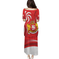 Georgia Independence Day Puletasi Borjgalo With Coat Of Arms