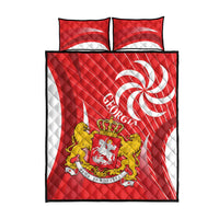 Georgia Independence Day Quilt Bed Set Borjgalo With Coat Of Arms