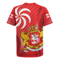 Georgia Independence Day Rugby Jersey Borjgalo With Coat Of Arms