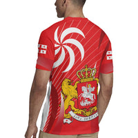 Georgia Independence Day Rugby Jersey Borjgalo With Coat Of Arms
