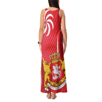 Georgia Independence Day Tank Maxi Dress Borjgalo With Coat Of Arms