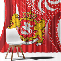 Georgia Independence Day Window Curtain Borjgalo With Coat Of Arms