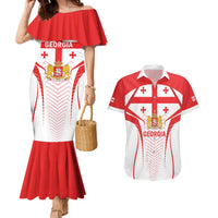 Custom Georgia Football Couples Matching Mermaid Dress and Hawaiian Shirt Come On Georgian