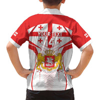 Custom Georgia Football Family Matching Puletasi and Hawaiian Shirt Come On Georgian