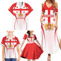 Custom Georgia Football Family Matching Summer Maxi Dress and Hawaiian Shirt Come On Georgian