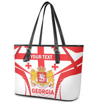 Custom Georgia Football Leather Tote Bag Come On Georgian